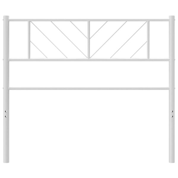 vidaXL Hoofdbord Metaal Wit 90 cm - 38% Korting