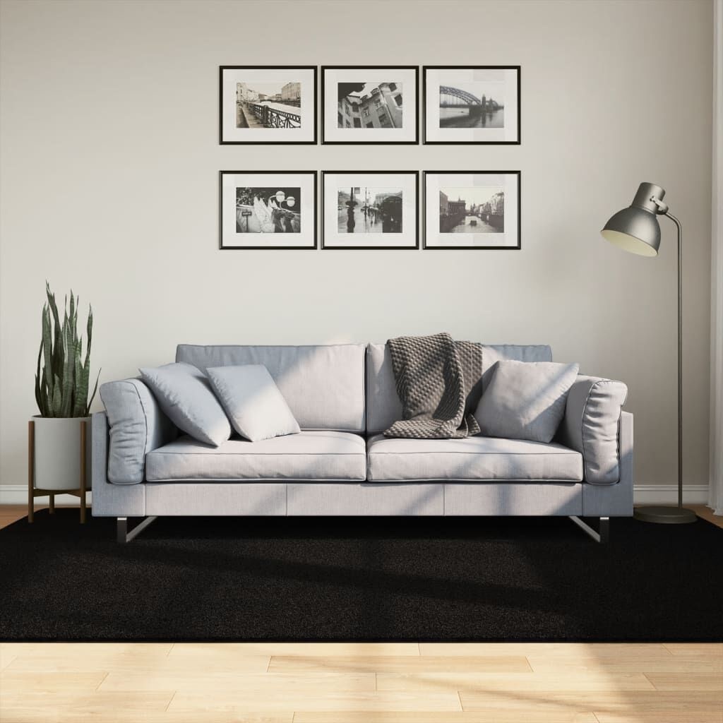 vidaXL Vloerkleed HUARTE Zwart - 58% Korting!