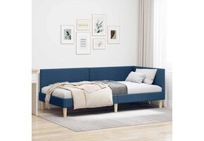 vidaXL Blauw Hoekbedframe (90x200cm) - 48% Korting