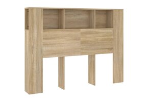 vidaXL Hoofdbordkast Sonoma Eiken 140x18,5x104,5 cm - 51% Korting
