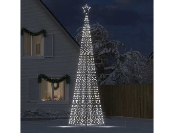 vidaXL LED-kerstboom 500cm koud wit - 47% korting!