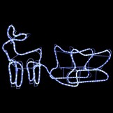 vidaXL Kerstdecoratie Rendier & Slee met 252 LED's - 54% Korting
