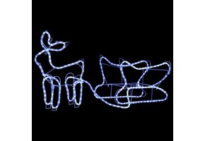 Kerstdecoratie Rendier & Slee met 252 LED's - 71% Korting!