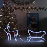 vidaXL Kerstdecoratie Rendier & Slee met 252 LED's - 54% Korting