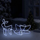 vidaXL Kerstdecoratie Rendier & Slee met 252 LED's - 54% Korting