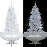 Sneeuwende Kerstboom met Paraplubasis 190cm Wit - 61% Korting