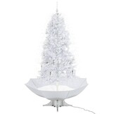 Sneeuwende Kerstboom met Paraplubasis 190cm Wit - 61% Korting