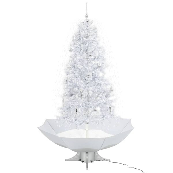 Sneeuwende Kerstboom met Paraplubasis 190cm Wit - 61% Korting