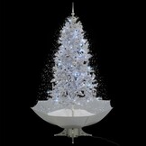 Sneeuwende Kerstboom met Paraplubasis 190cm Wit - 61% Korting