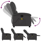 VidaXL Massagestoel Leer Grijs - 57% Korting!