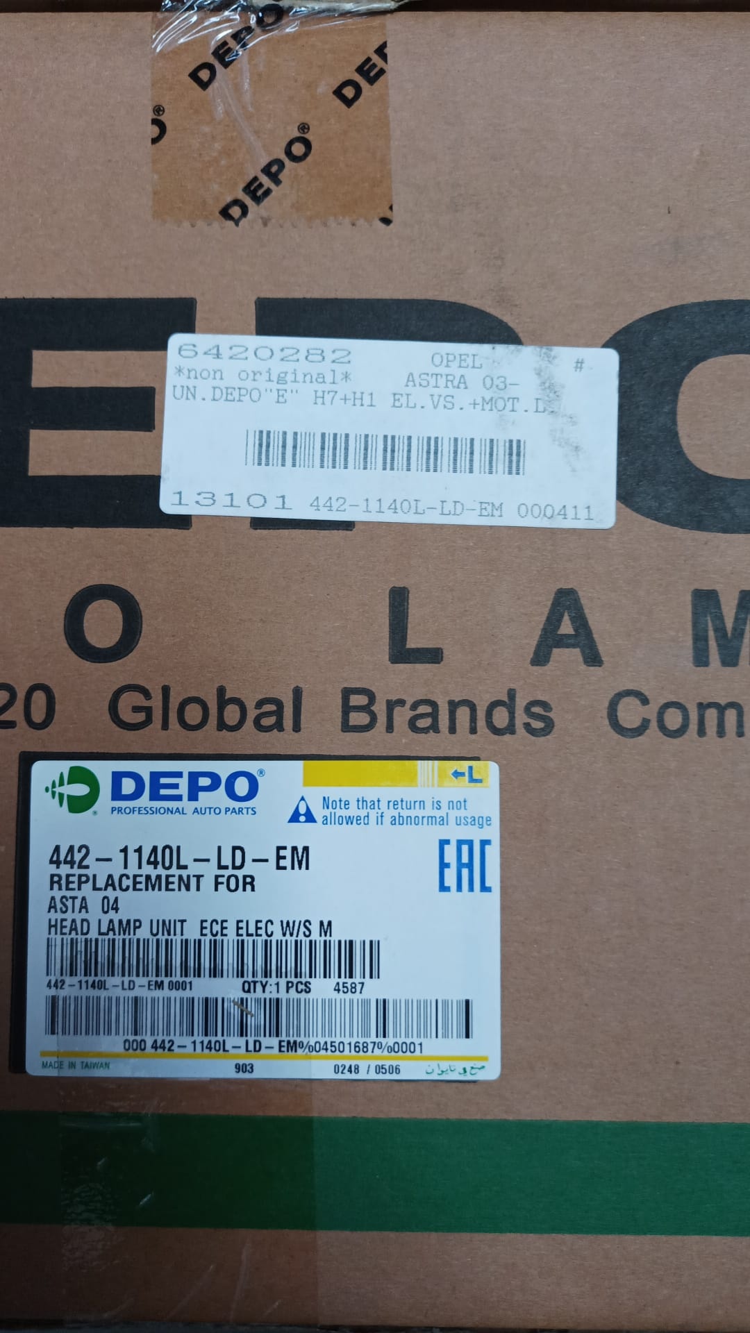 Linker Koplamp Opel Astra H (64% korting!) ECE-goedgekeurd