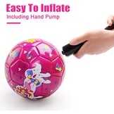 Roze Unicorn Voetbal Maat 3 (3-8 jr) met Pomp & Net - 65% Korting!