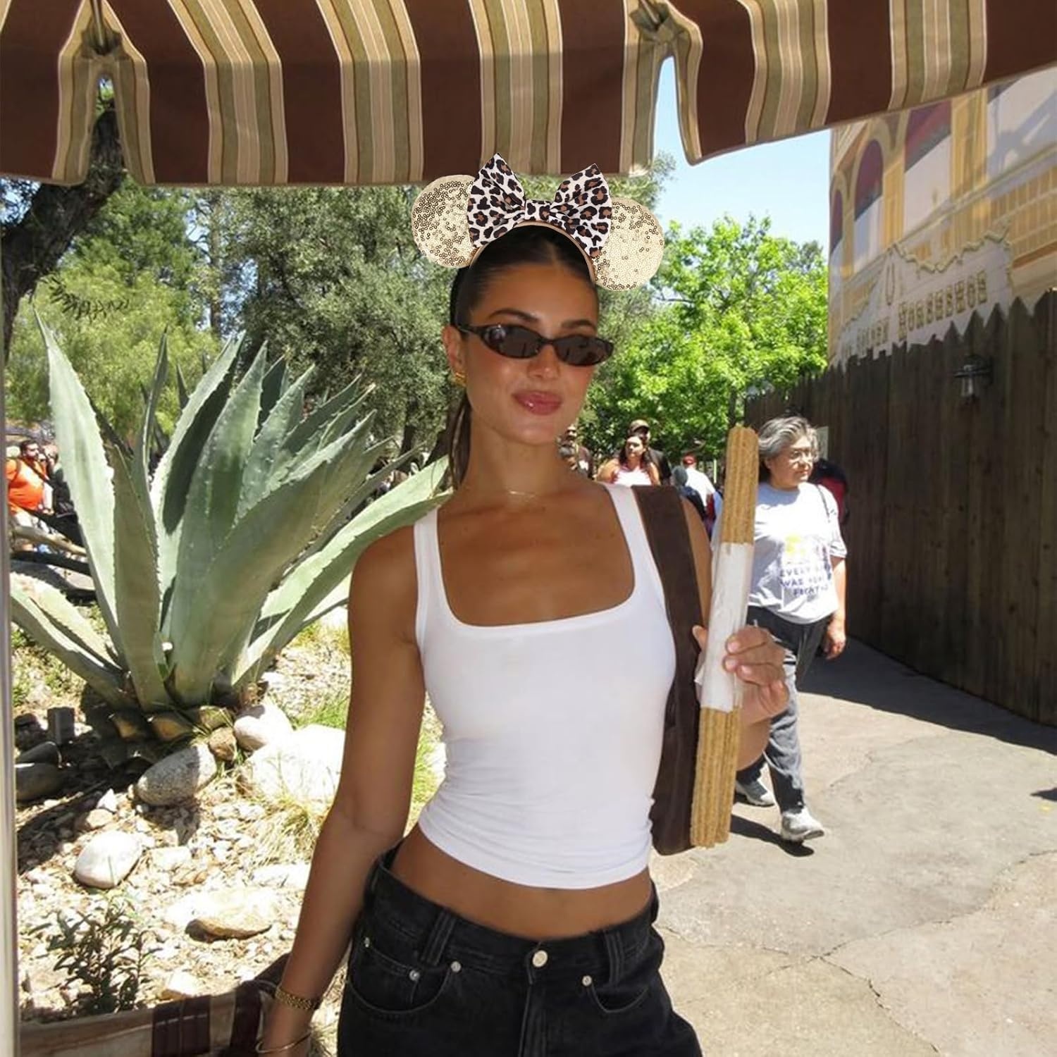 Muisoren Hoofdbanden 2-pack met Glitter Strik Pailletten voor Feest & Cosplay Vrouwen Meisjes