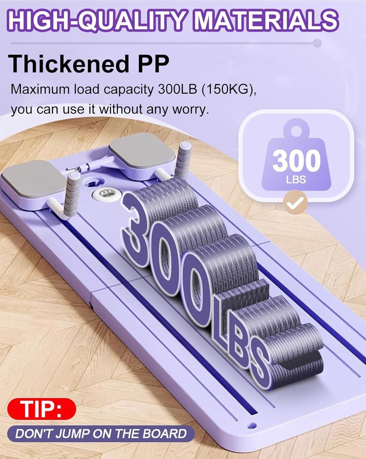 Pilates Reformer Opvouwbaar met Ab Roller, Weerstandsbanden, Timer & Automatische Terugslag Zwart/Grijs