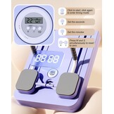 Pilates Reformer Opvouwbaar met Ab Roller, Weerstandsbanden, Timer & Automatische Terugslag Zwart/Grijs