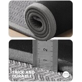 Antislip Keukenmat met Rubberen Onderkant, 44x150 cm, Lichtgrijs