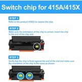 Toner cartridge zwart voor HP Color LaserJet Pro M454, MFP M479 - Zonder chip - Hoge capaciteit 7500 pagina's - 1-pack