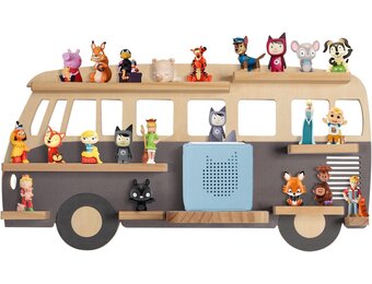 Magnetisch Wandrek voor Toniebox en Tonie figuren 20-25 stuks Grijs Bus