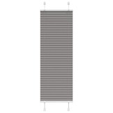 vidaXL Antraciet Plissé Rolgordijn 45x100 cm - 75% Korting