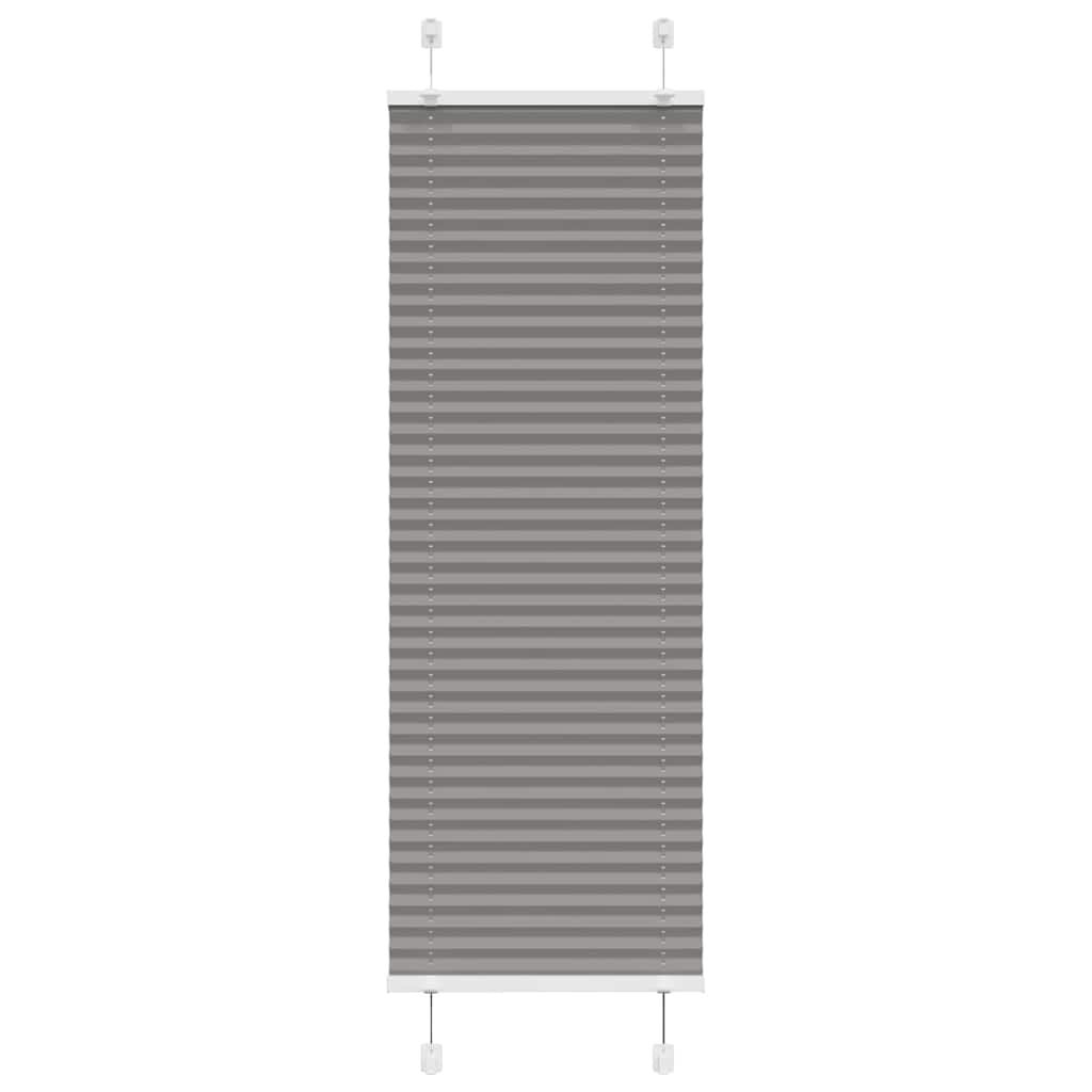 vidaXL Antraciet Plissé Rolgordijn 45x100 cm - 75% Korting