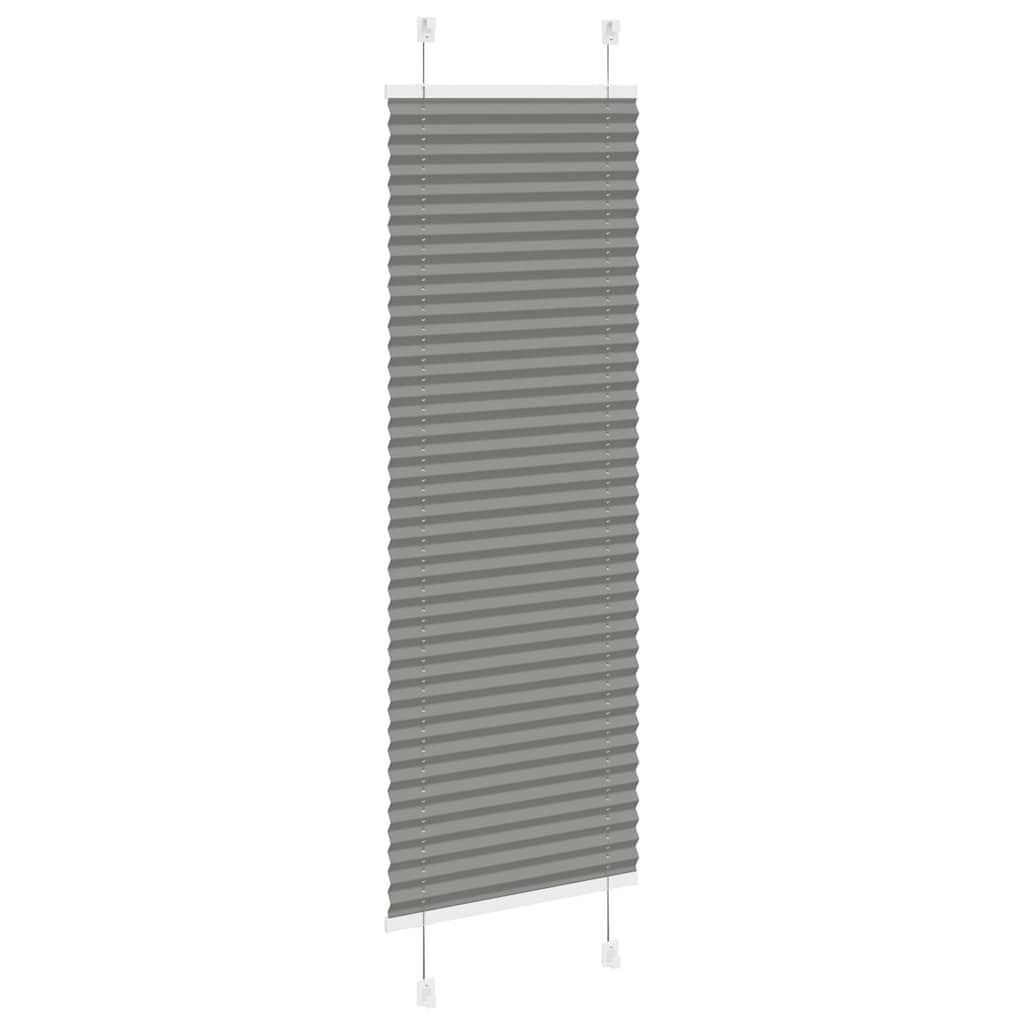 vidaXL Antraciet Plissé Rolgordijn 45x100 cm - 75% Korting
