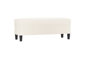 VidaXL Crème Kunstleer Bankje 100x35x41 cm - 65% Korting!