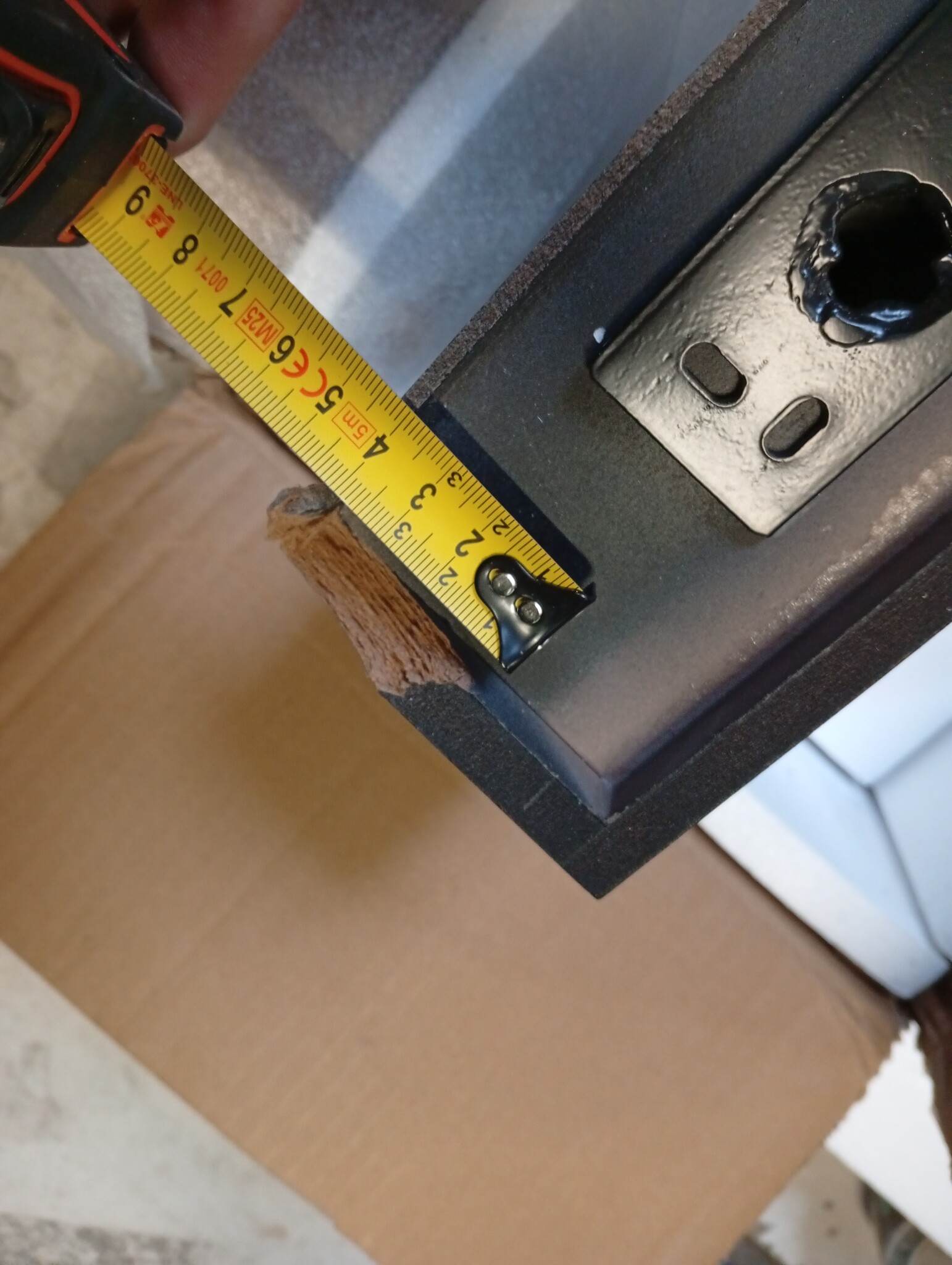 vidaXL Wandschap met lade zwevend 80x25x8 cm zwart