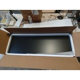 vidaXL Wandschap met lade zwevend 80x25x8 cm zwart