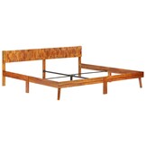 Massief Houten Bedframe 200x200 cm - Vintage Stijl - 80% Korting!