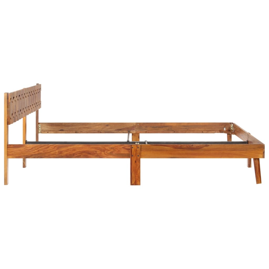 Massief Houten Bedframe 200x200 cm - Vintage Stijl - 80% Korting!