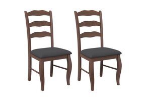 vidaXL Eetkamerstoelen (2 stuks) Bruin Massief Hout met 56% Korting