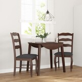 VidaXL Eetkamerstoelen (2 stuks) - Bruin Massief Hout - 60% Korting