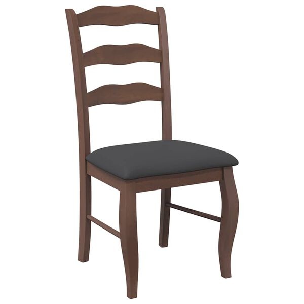 VidaXL Eetkamerstoelen (2 stuks) - Bruin Massief Hout - 60% Korting
