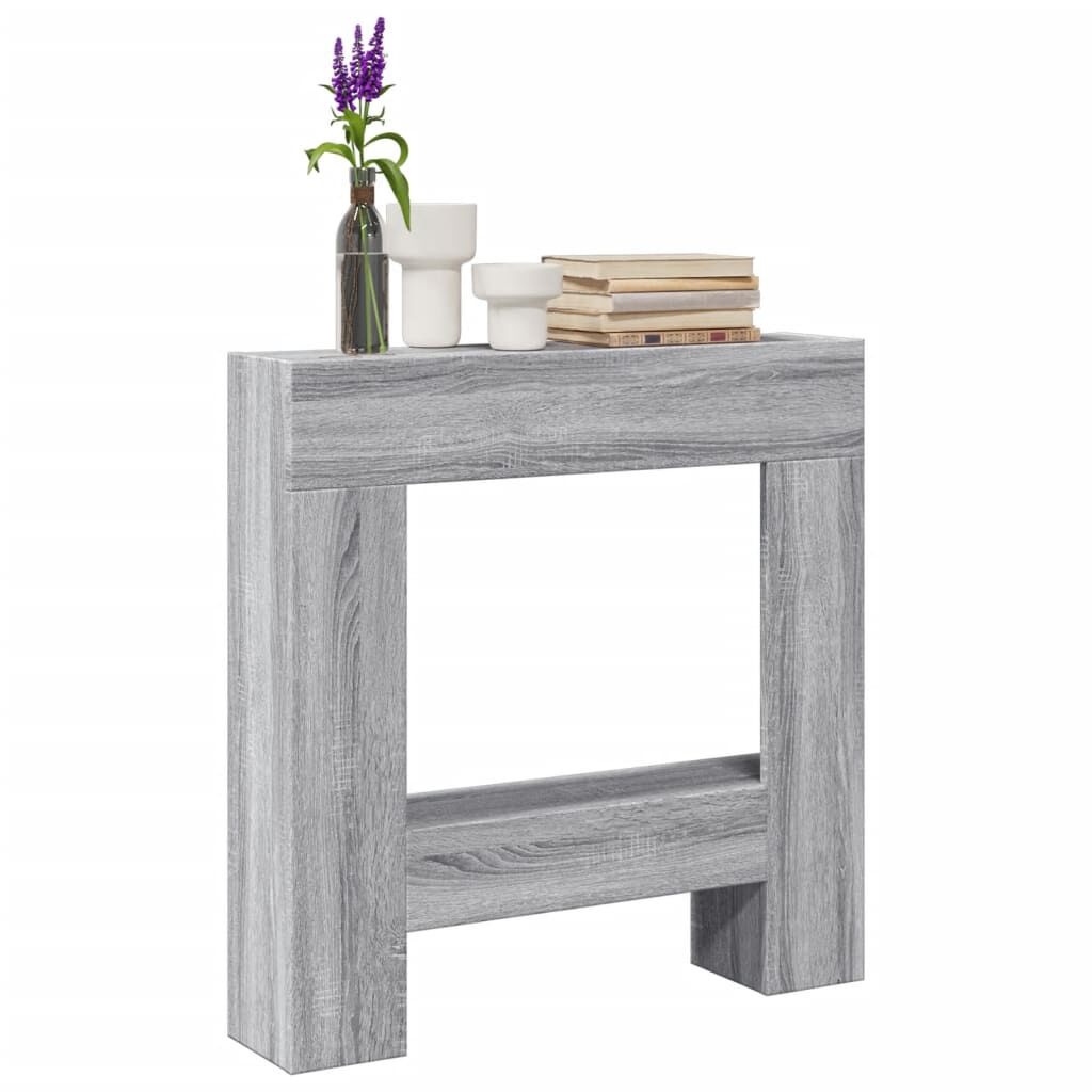 vidaXL Haardombouw 81x18x82 cm Grijs Sonoma Eiken - 59% Korting!