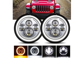 LED Angel Eye Koplampen 7" - 60% Korting