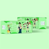 Reflexbal set familiepakket met 4 boksballen en hoofdband voor reactie, behendigheid, snelheid en coördinatietraining