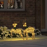 vidaXL LED Rendieren Set (2 stuks) - 72% Korting!