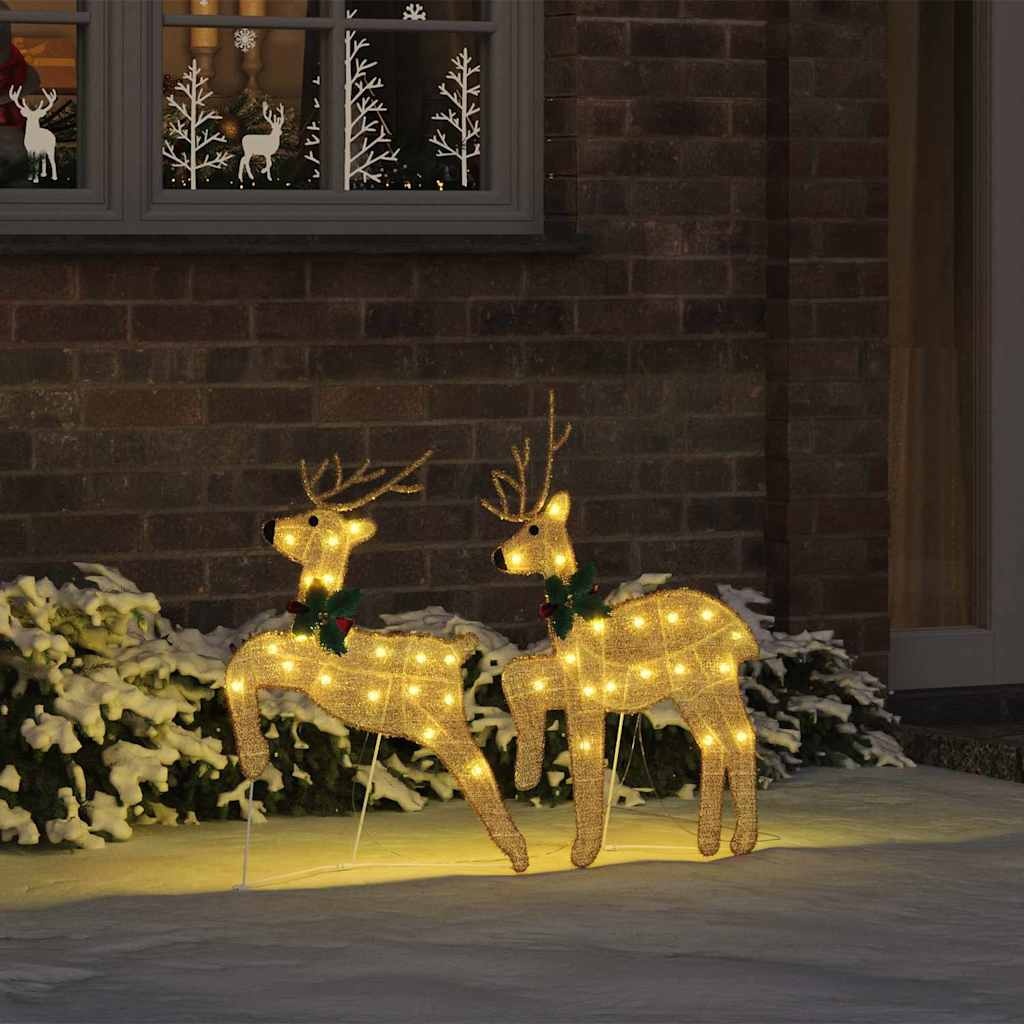 vidaXL LED Rendieren Set (2 stuks) - 72% Korting!
