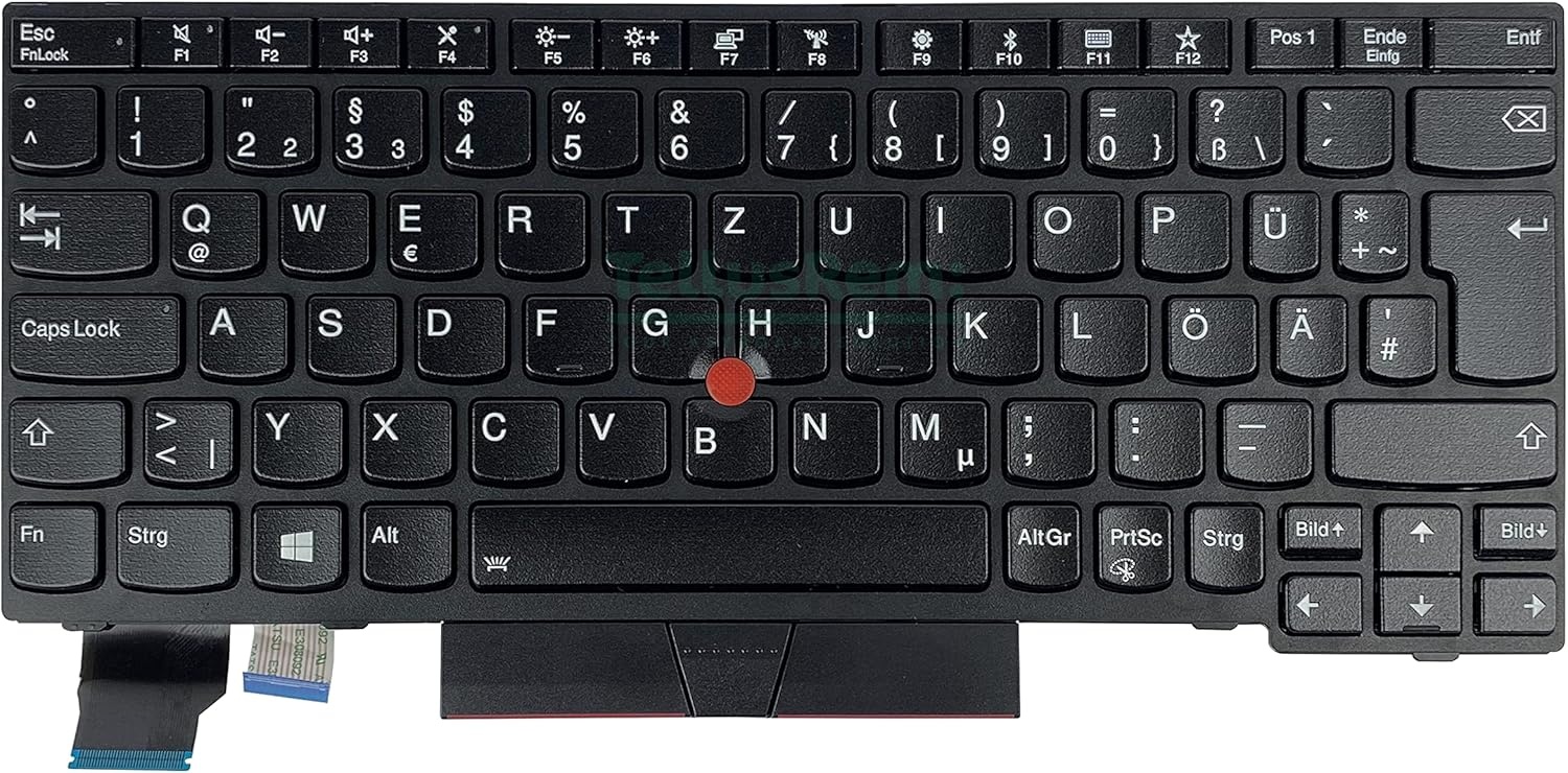 Toetsenbord Duits met achtergrondverlichting voor Lenovo ThinkPad X280 X390 X395