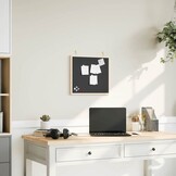 vidaXL Krijtbord Grenenhout Zwart 40x40 cm - 63% Korting!