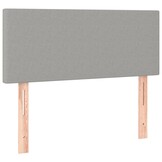 vidaXL Hoofdbord 90x5x78/88 cm stof lichtgrijs