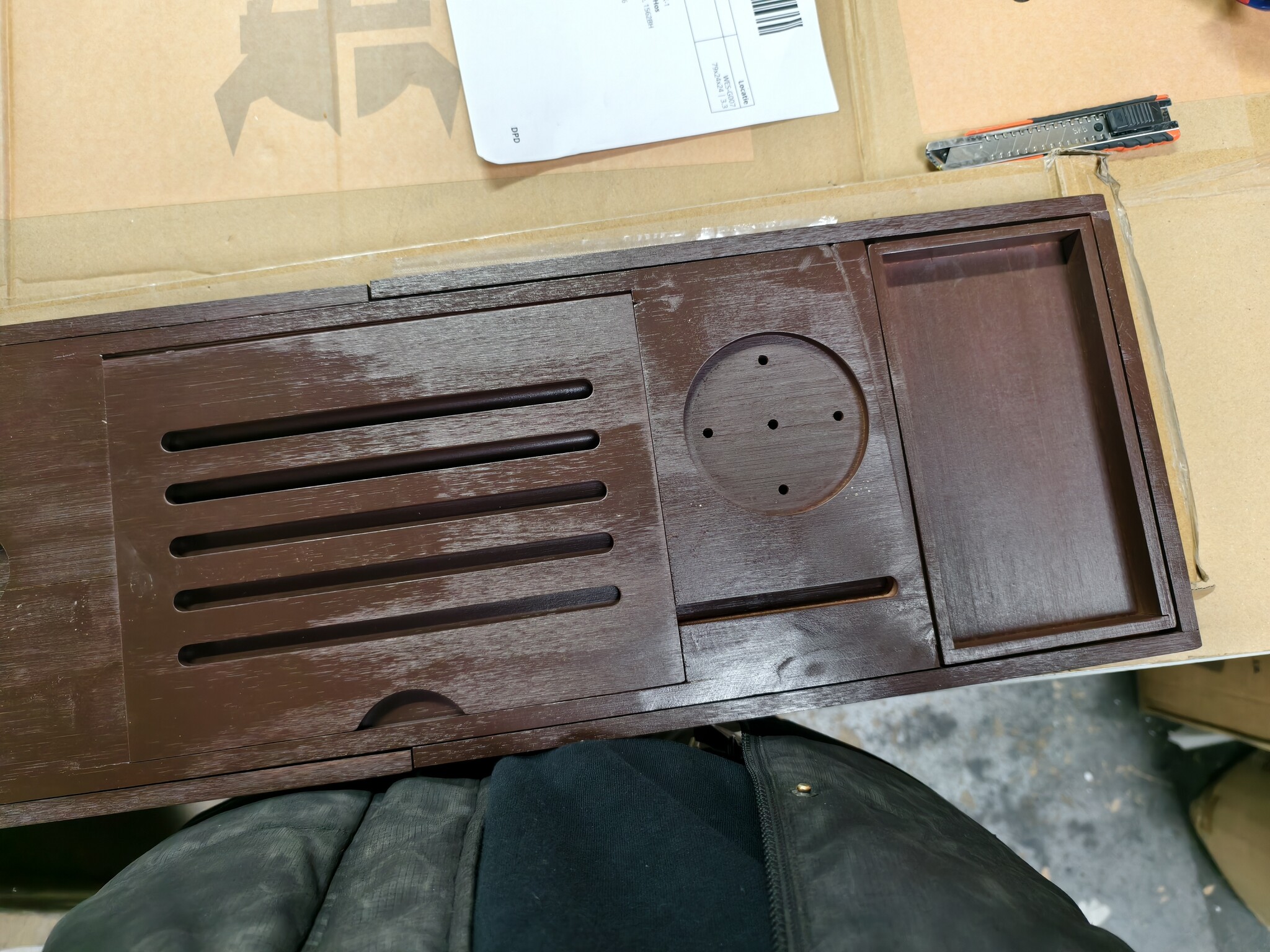 Bamboe Badplank Uitschuifbaar Badrekje 75-110 cm x 23 cm