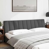vidaXL Hoofdbordkussen 200cm Stof Donkergrijs - 60% Korting!