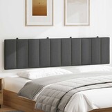 vidaXL Hoofdbordkussen 200cm Stof Donkergrijs - 60% Korting!