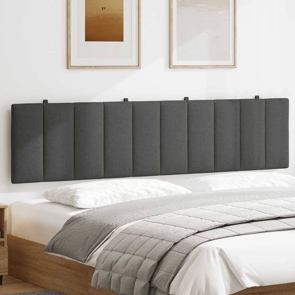 vidaXL Hoofdbordkussen 200cm Stof Donkergrijs - 60% Korting!