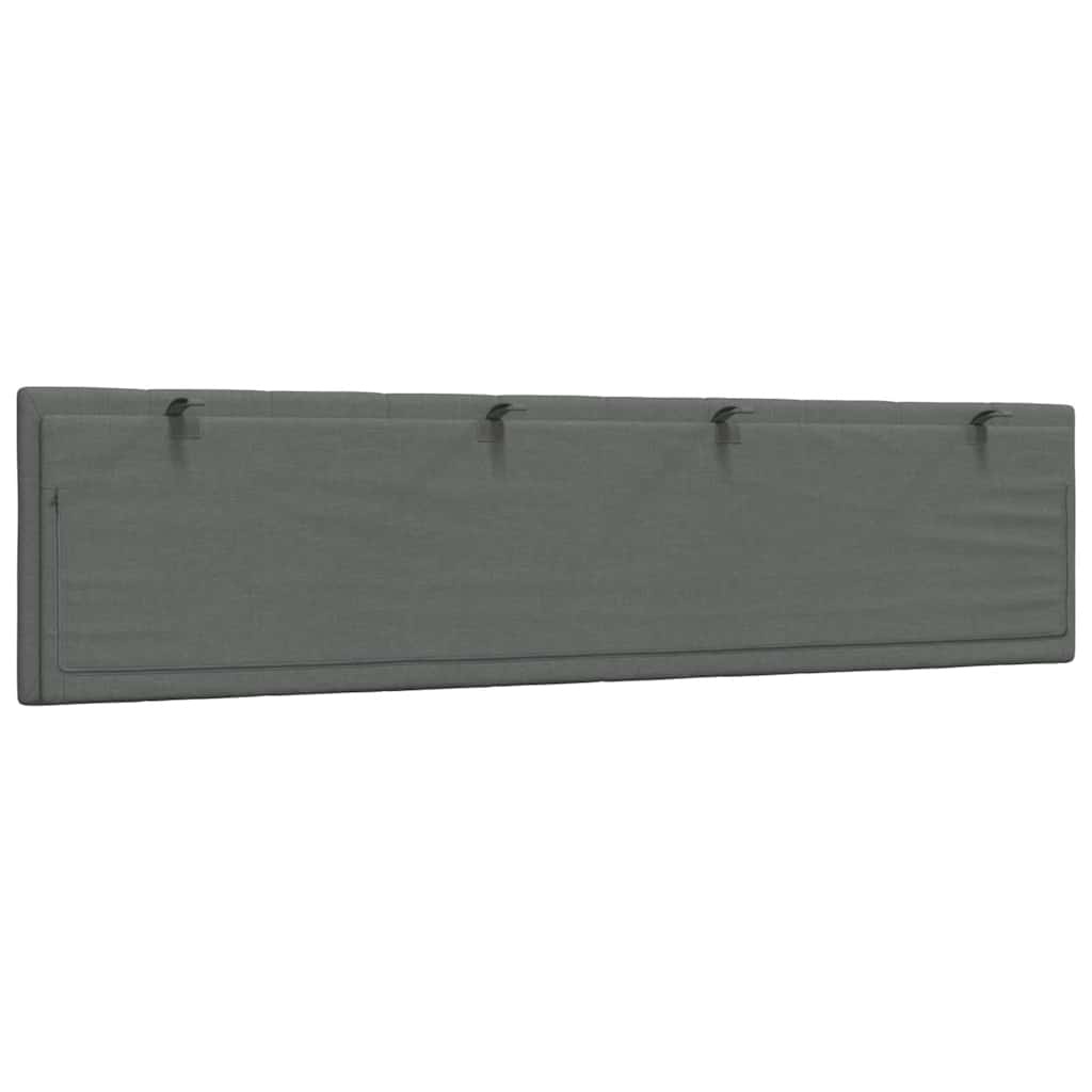 vidaXL Hoofdbordkussen 200cm Stof Donkergrijs - 60% Korting!