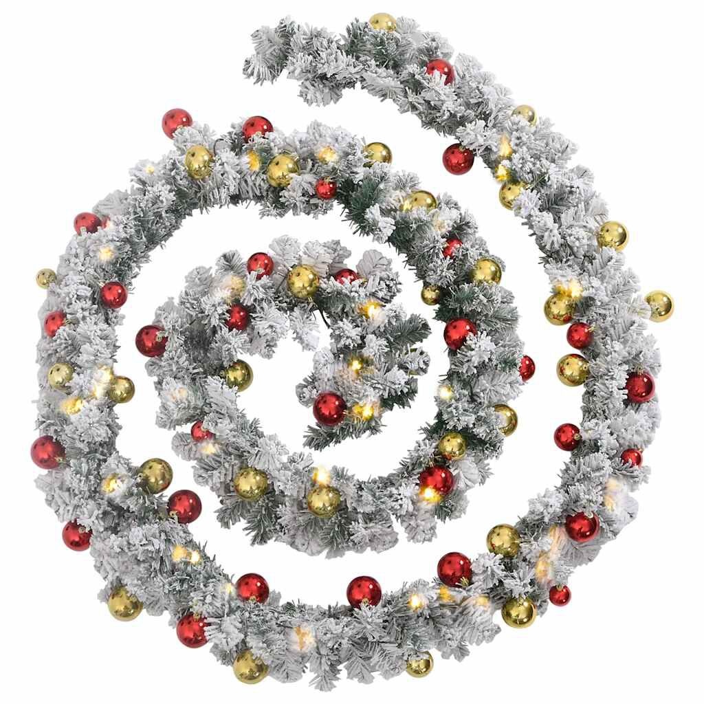 vidaXL Kerstslinger met ballen & LED - 74% korting!