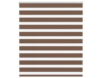 VidaXL Zebra Rolgordijn Bruin - 58% Korting