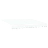 VidaXL Zonnescherm Doek Wit 350x200 cm Canvas | 55% Korting!