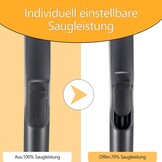 Vervangende stofzuiger handgreep Ø 35mm, ergonomisch, met vergrendeling & zuigkrachtregeling, geschikt voor Miele C, H, S series